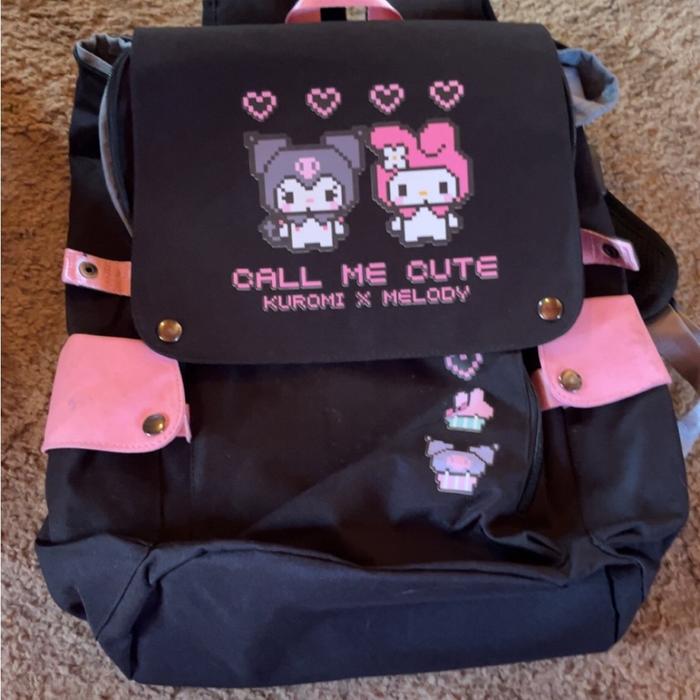 Black and Pink Kids Backpack